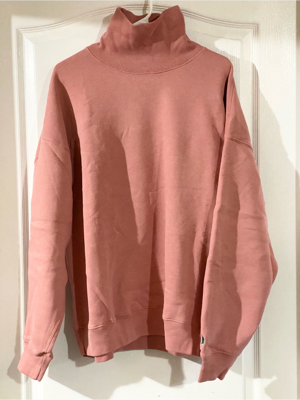 Abercrombie & Fitch x Dandy Design Studio Coral Pink Mock Neck Sweater Size L